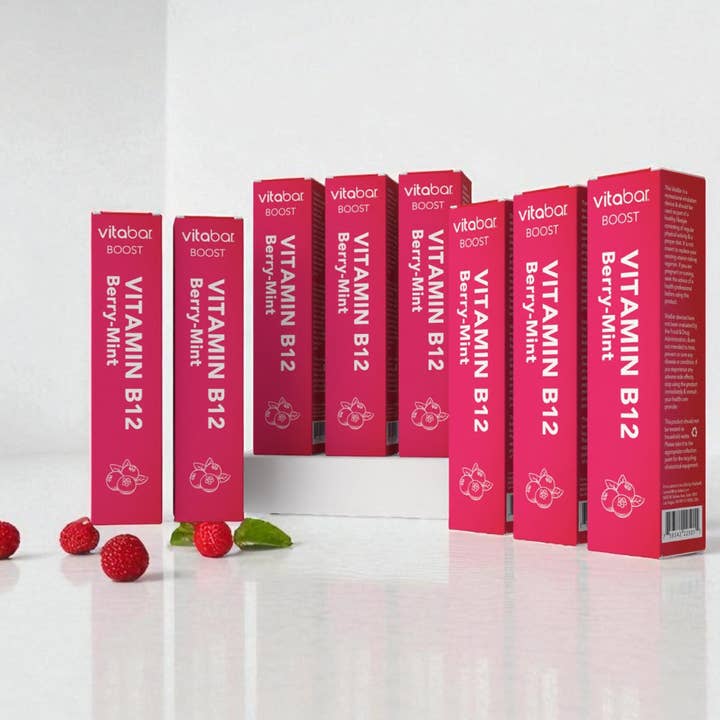 VitaBar - Wholesale Oral Supplement/Vitamin - BOOST - Vitamin B12 - Berry Mint Diffuser 10-PACK3