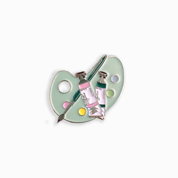 Cami Monet – wholesale Lapel pin/button – Artist Palette Enamel Pin1