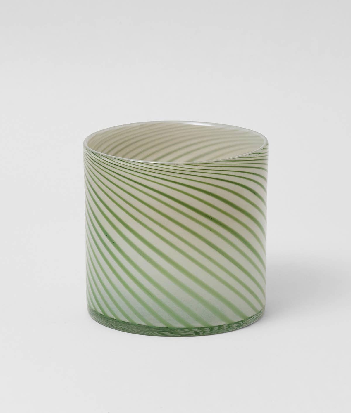 Wrap (US duties paid) - Wholesale Plant Pot - Large Spiral Glass Planter - Green2