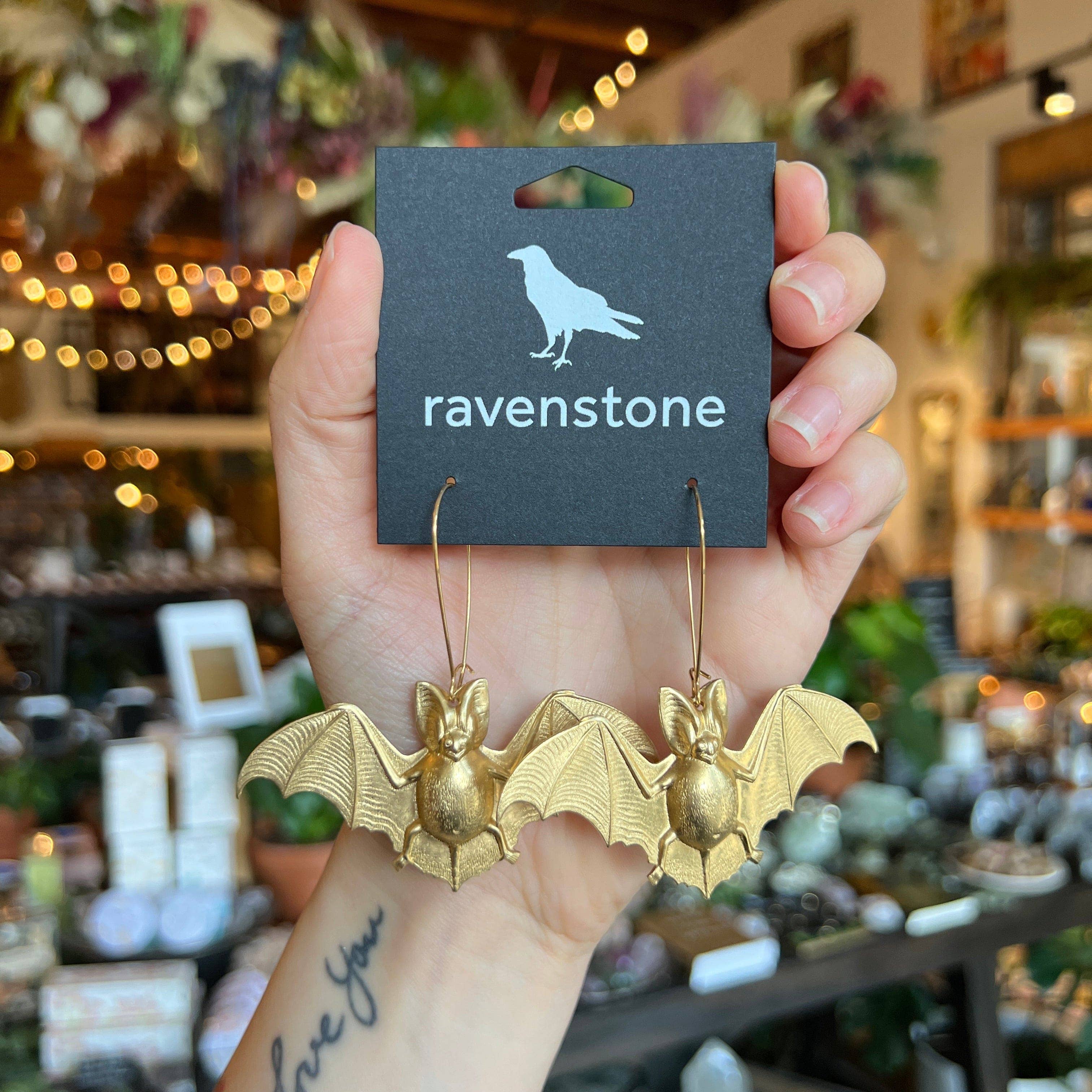 Ravenstone - Wholesale Dangle Earrings - The Big Bat Earrings1