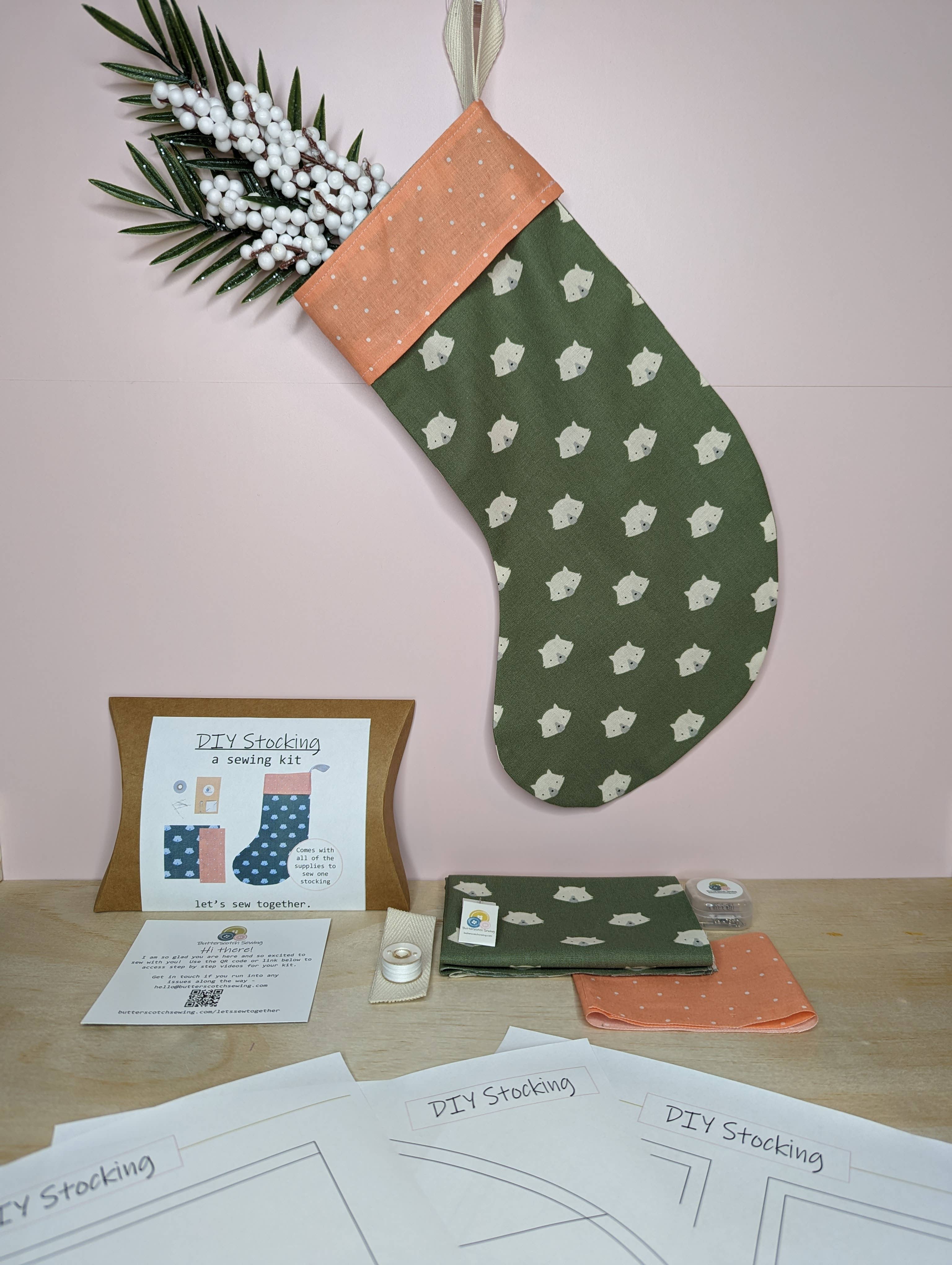 Butterscotch Sewing - Wholesale DIY Craft Kit - DIY Stocking Sewing Kit3