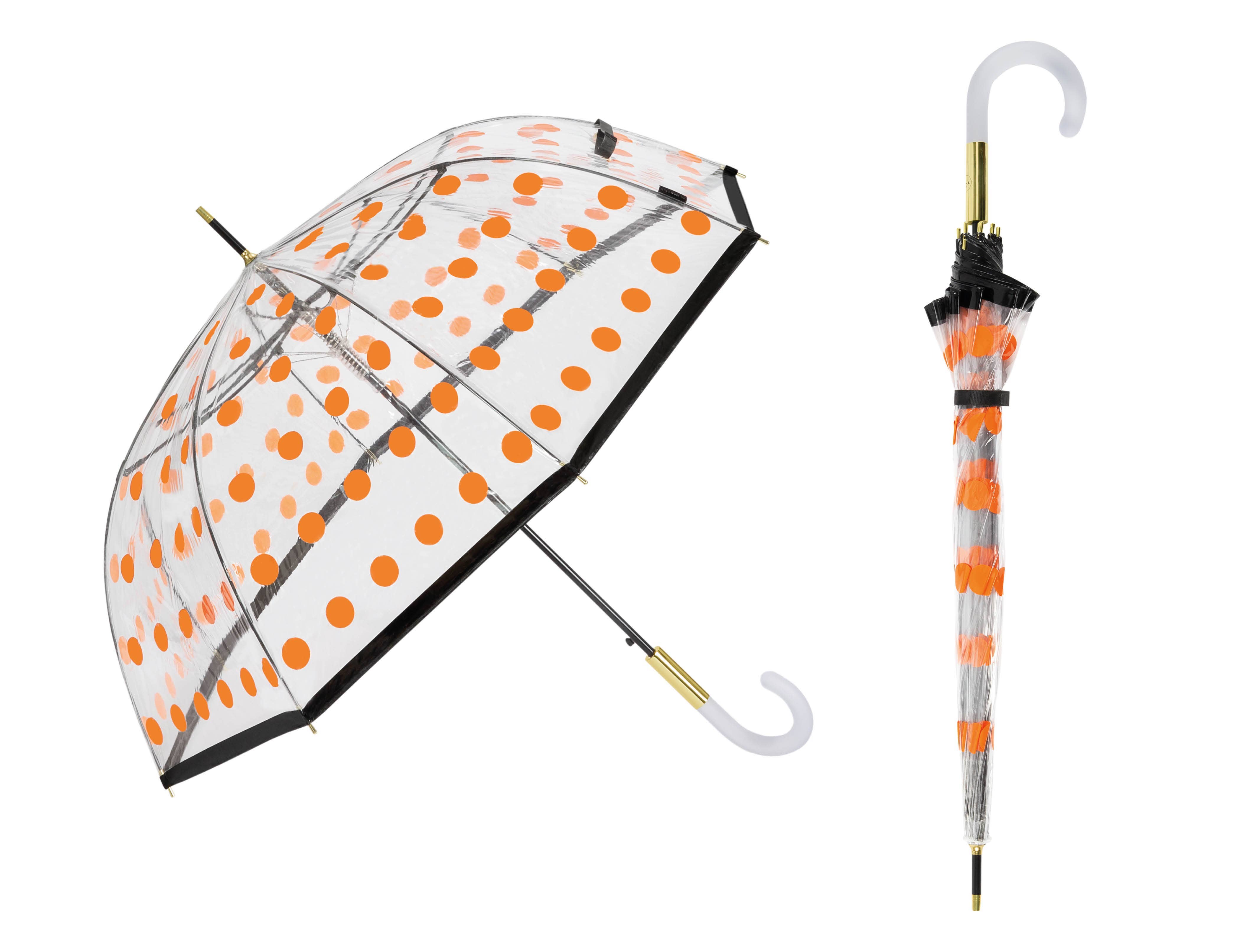 Mkr International - Wholesale Umbrella - Women's - “Azahar” Windproof Transparent Automatic Long Umbrella3