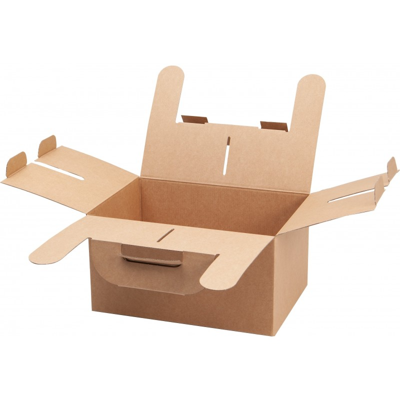Deffrennes - Wholesale Gift Box - Rectangular kraft cardboard box with handle Capacity 5Kg1