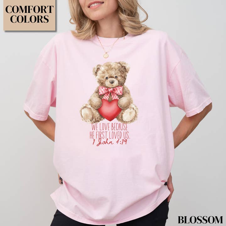 Comfort Colors Christian Valentine Tee, Bible Verse Sweater for wholesale by ClevorFit