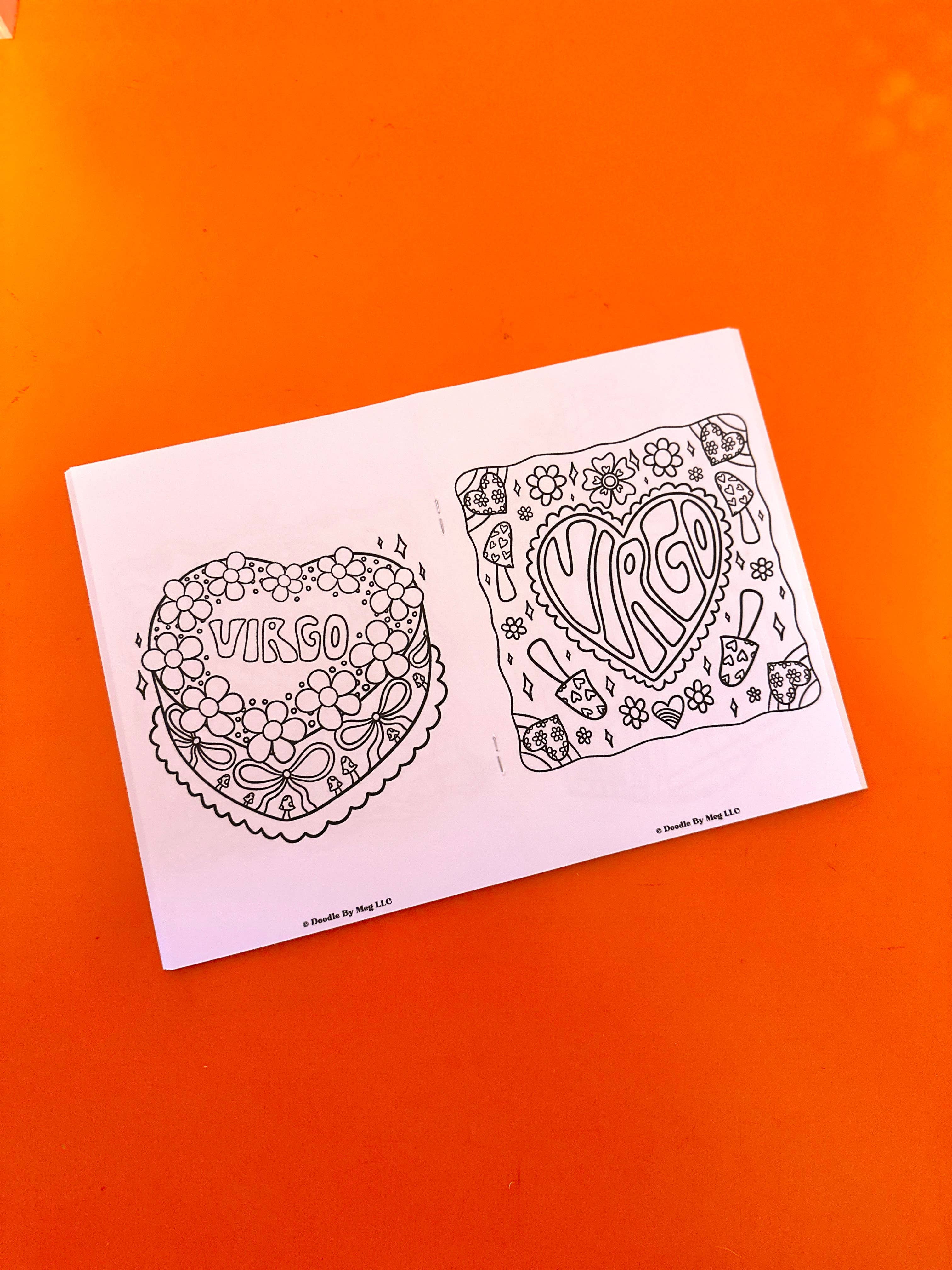 Doodle By Meg - Wholesale Coloring & Activity Book - Adult - Virgo Zodiac Coloring Book1