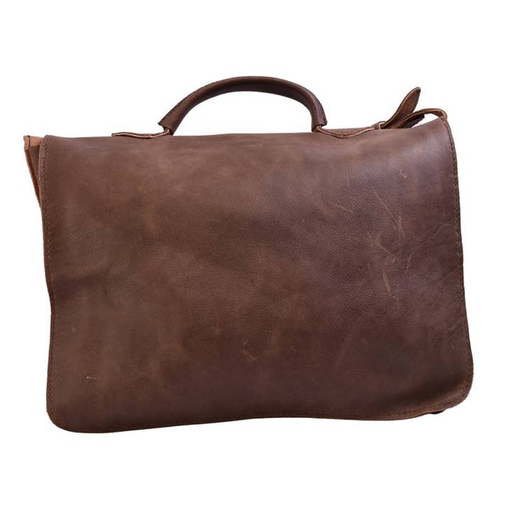 Lazarus Artisan Goods - Wholesale Briefcase - Unisex - Don Javier Briefcase | Leather Bag | Artisan Made | Ethical6
