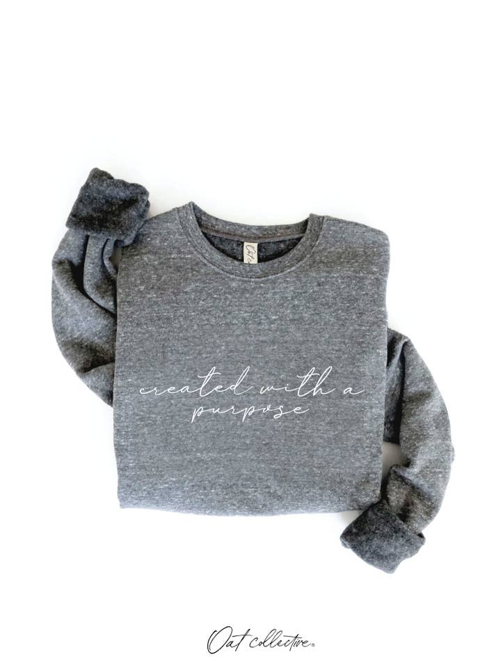 OAT COLLECTIVE - Wholesale Graphic Sweatshirt - Women's - CREATED WITH A PURPOSE Graphic Sweatshirt3