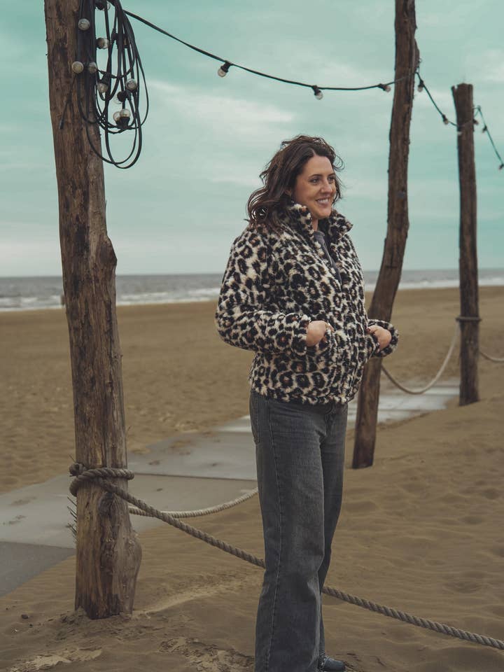 Ullkappa - Leopard - vuxna för wholesale av We Are Wovens