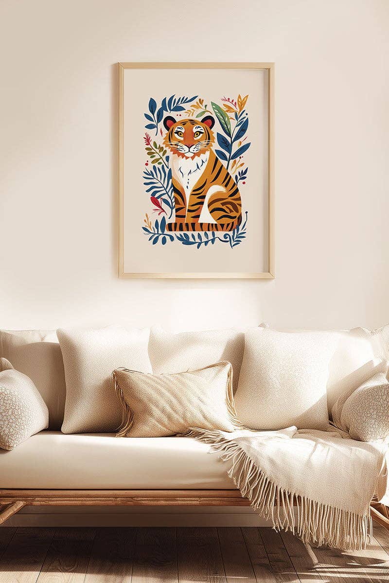MokaMouse - Wholesale Poster - Folk Art Tiger - Folk Art Poster5