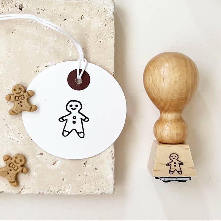 Stempel Lebkuchenmännchen | Motivstempel Geschenk | Weihnach für den Großhandel von Der kleine Sperling