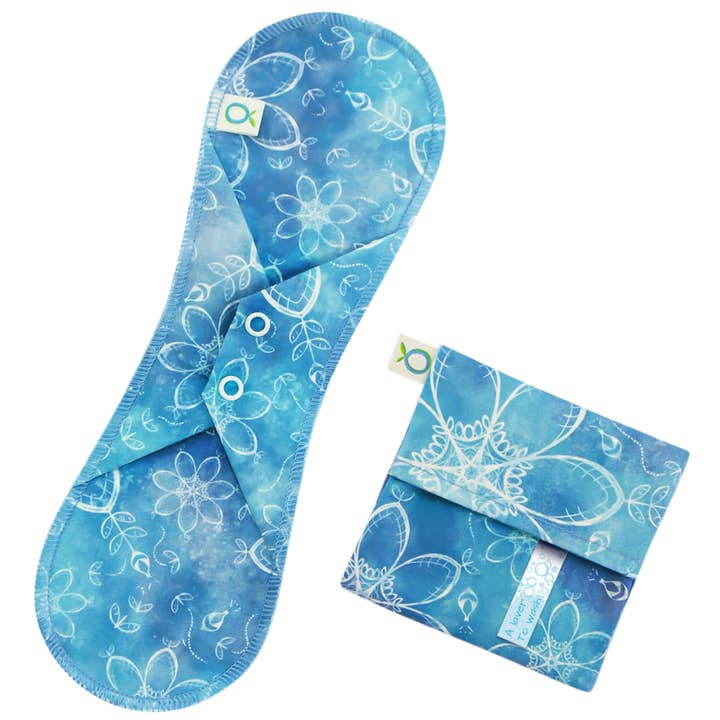 Reusable Hemp Overnight Cloth Pad + Pouch for wholesale by Öko Créations
