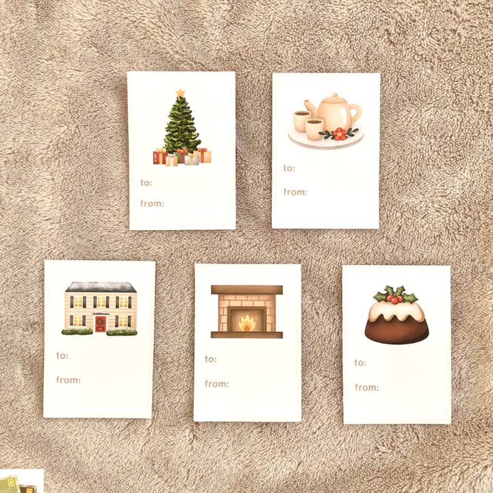 LOT : autocollants d'étiquettes cadeaux assortis pour la vente par Stick and Scribble