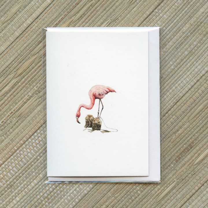 Grußkarte „She Has The Tea“ für den Großhandel von Paintings For Hummingbirds