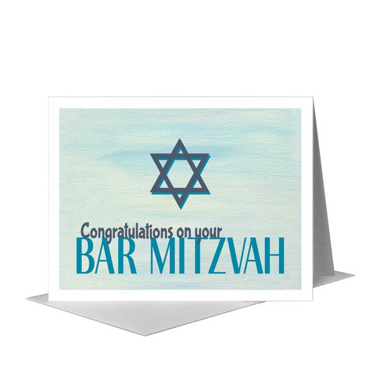 Stella di David, Biglietto d'auguri (#8028E) per la vendita all'ingrosso da parte di Printed Canvas