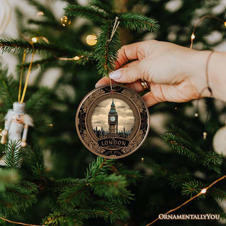 OrnamentallyYou - Wholesale Ornament - Vintage Victorian Style Big Ben Ornament, London Souvenir