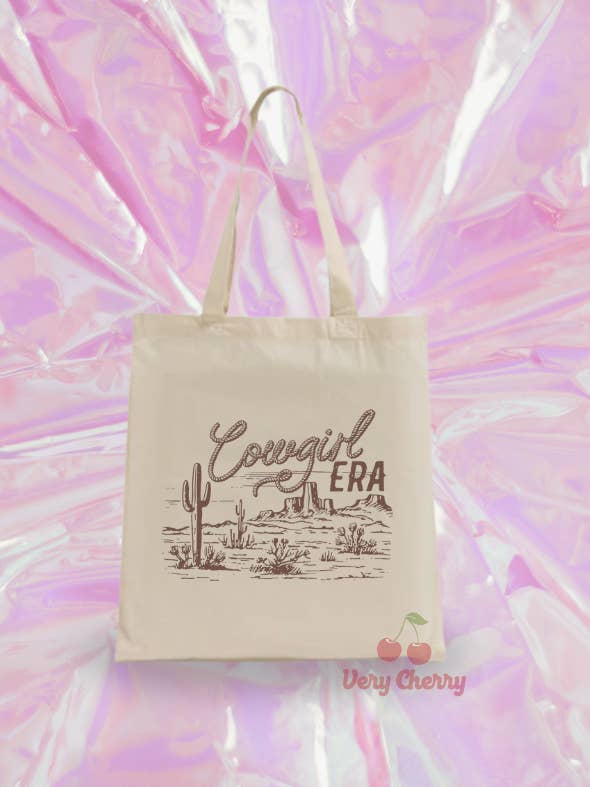 Sac en toile époque Cowgirl pour la vente par Very Cherry