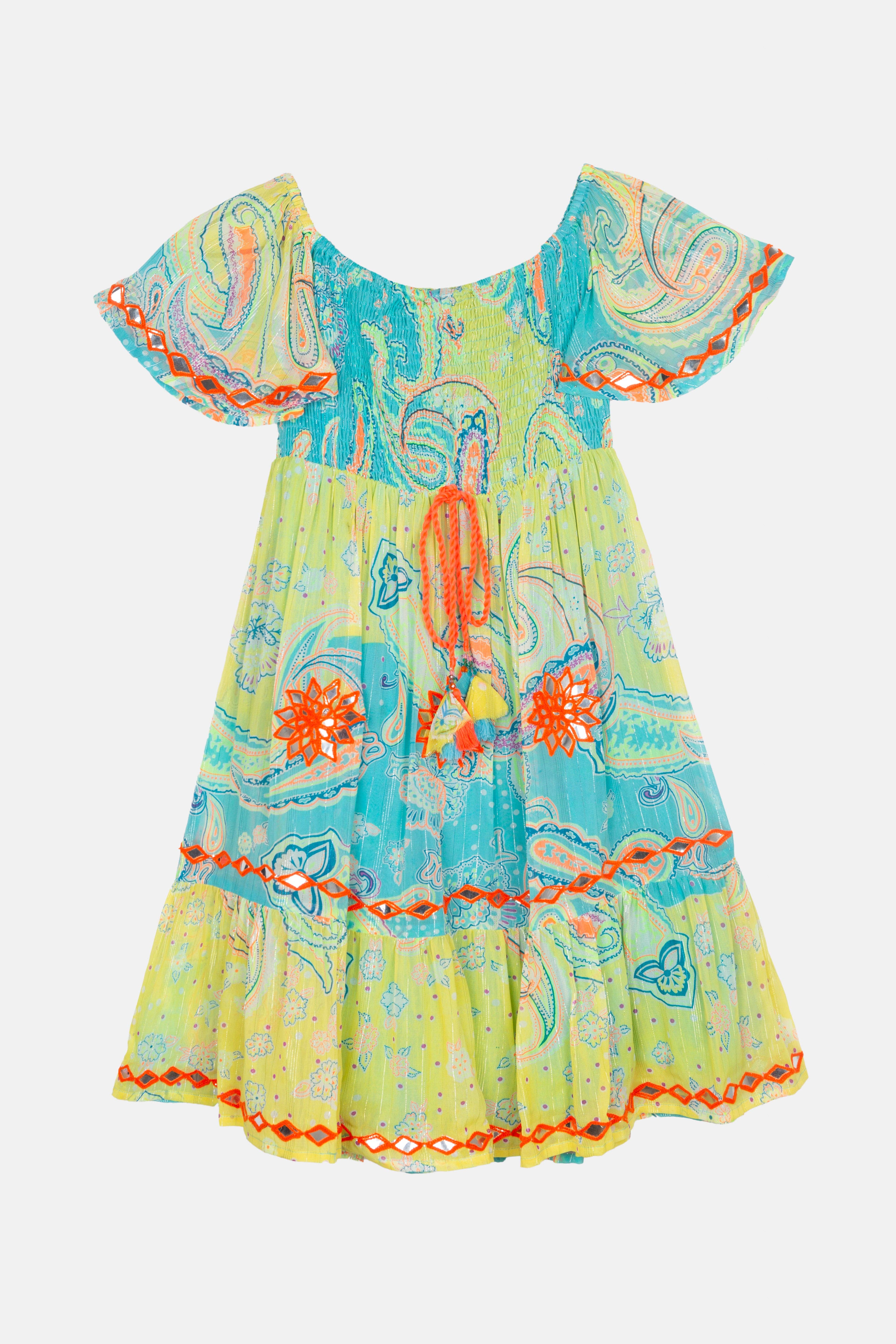 Piti Cuiti - Wholesale Dress - Women's - BAHAMAS LEMON SMOCKING SHORT DRESS3