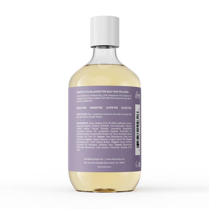 Deep Steep Clean Beauty - Wholesale Bubble Bath - Bubble Bath - Lavender Chamomile 17oz