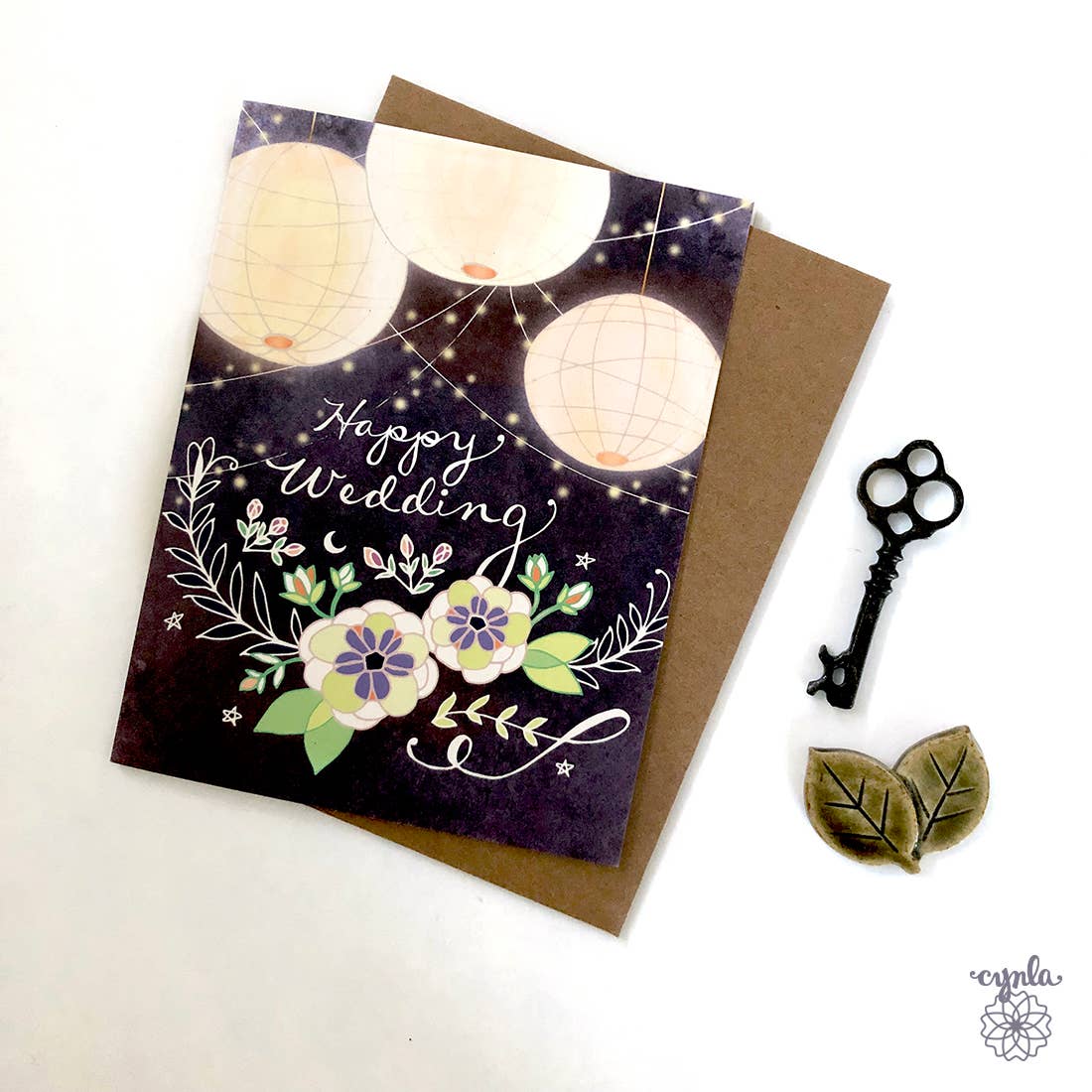Cynla - Wholesale Wedding Card - Wedding Lanterns Card - wedding greeting cards1