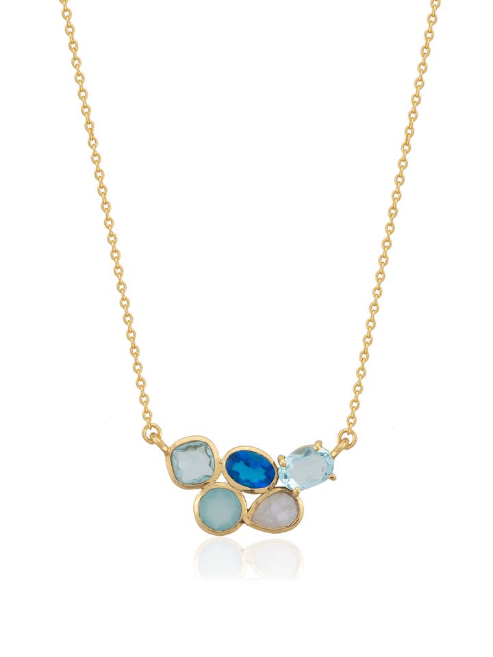 Multi Stone Necklace  for wholesale by AJS Design Studio