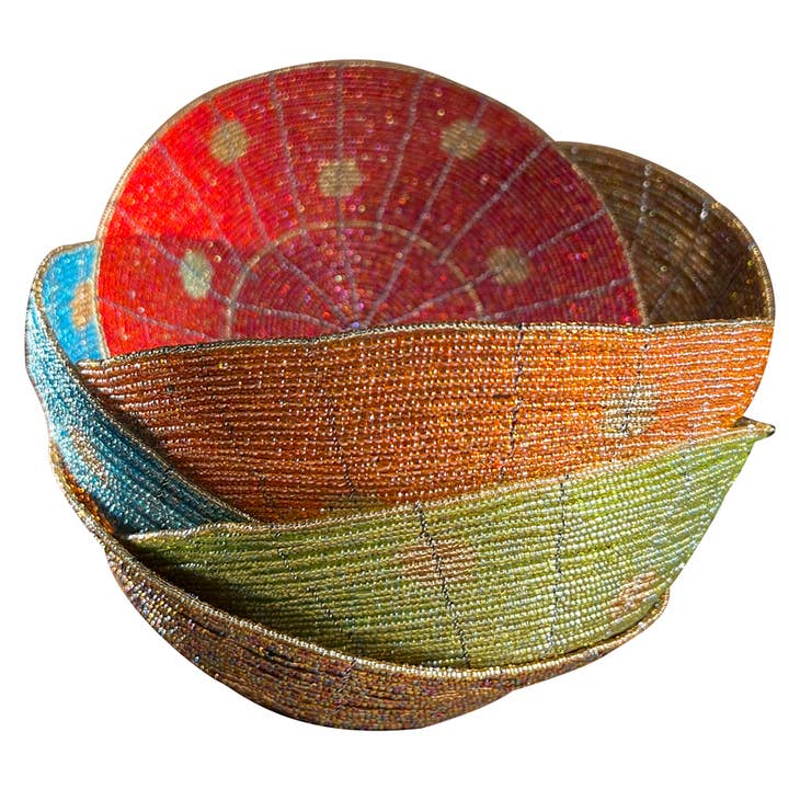 Assorted Beaded Bowls for wholesale by Design Africa