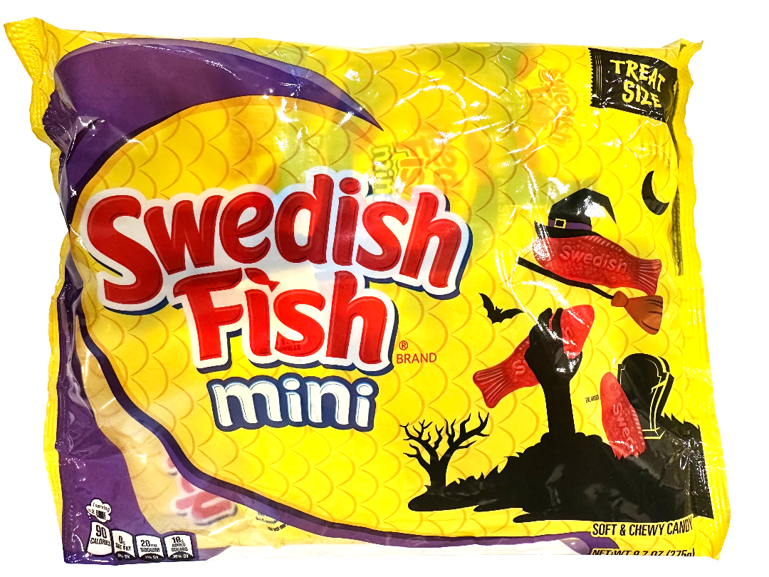 iSweet.ca - Wholesale Gummy - Halloween -Swedish Fish Treat Size - 9.7oz(275g) x 1 Bag0