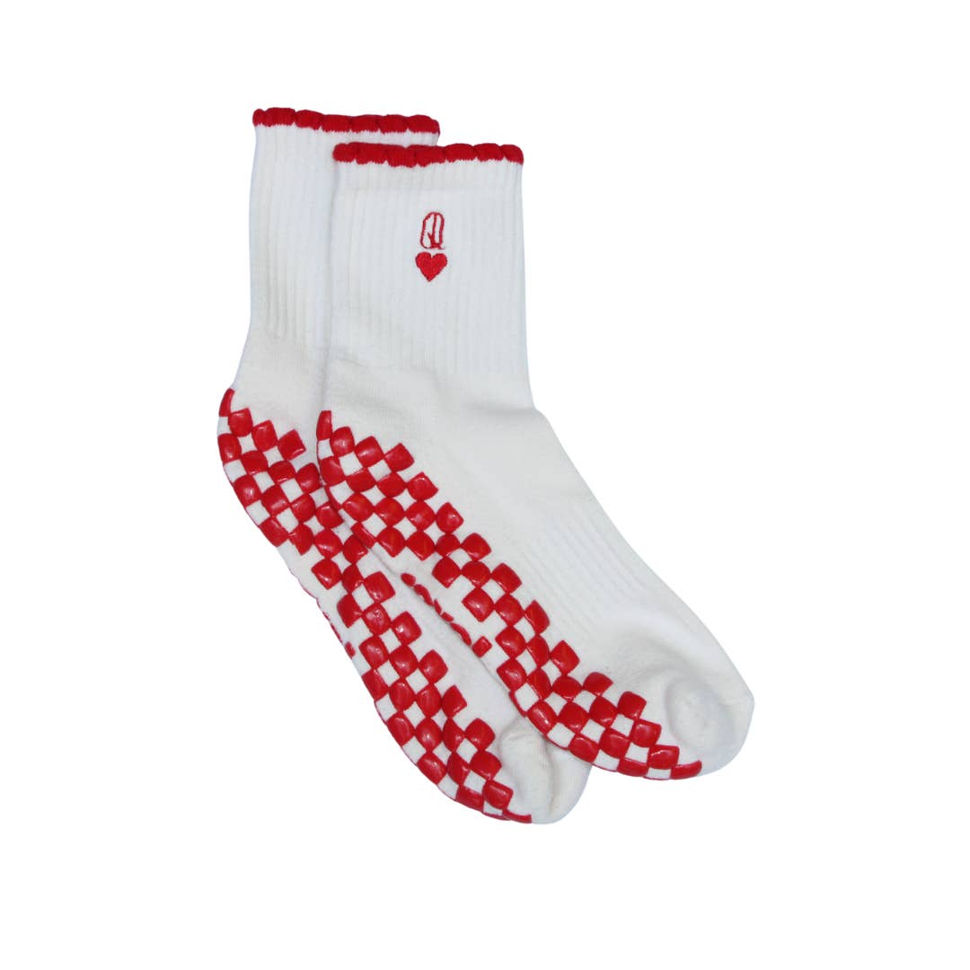 Revel Athletic - Vente Chaussettes – femme - La chaussette antidérapante Reine de Cœur