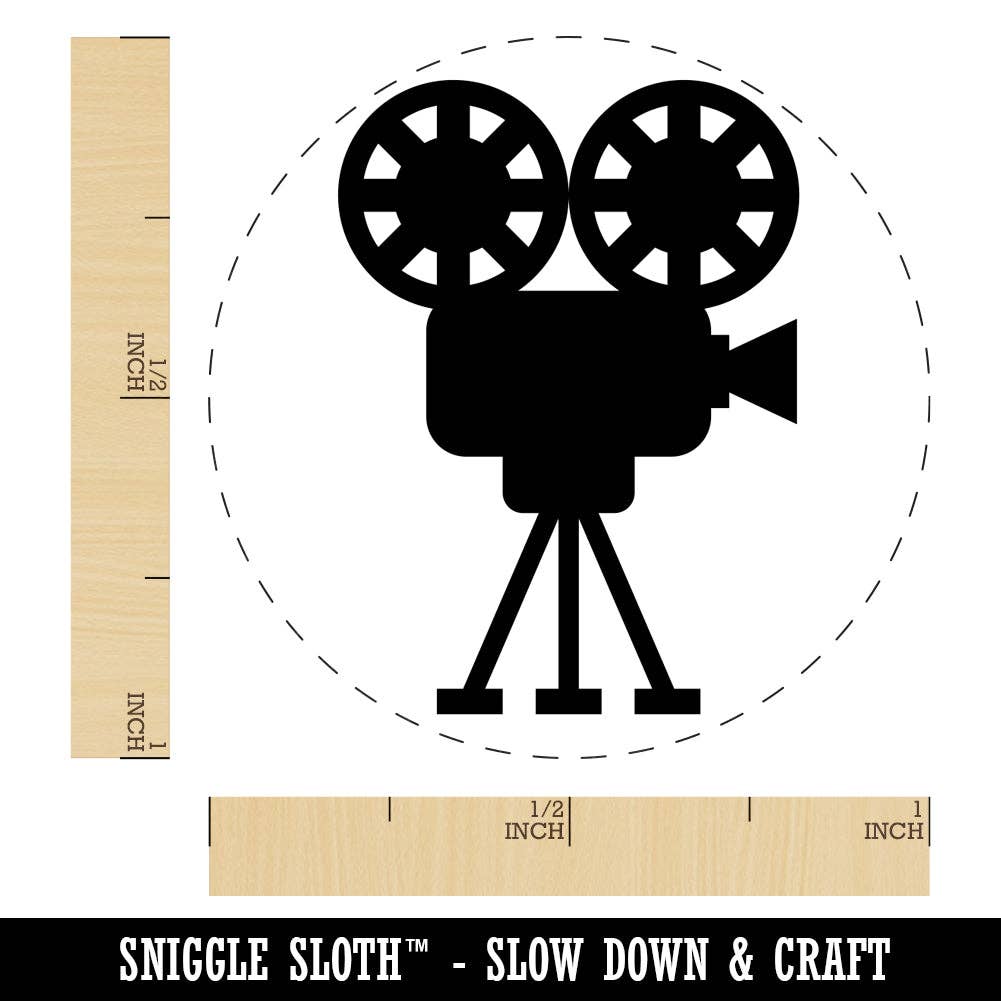 Sniggle Sloth - Wholesale Rubber/Decorative Stamp - Film Movie Camera Rubber Stamp for Stamping Crafting Planners2