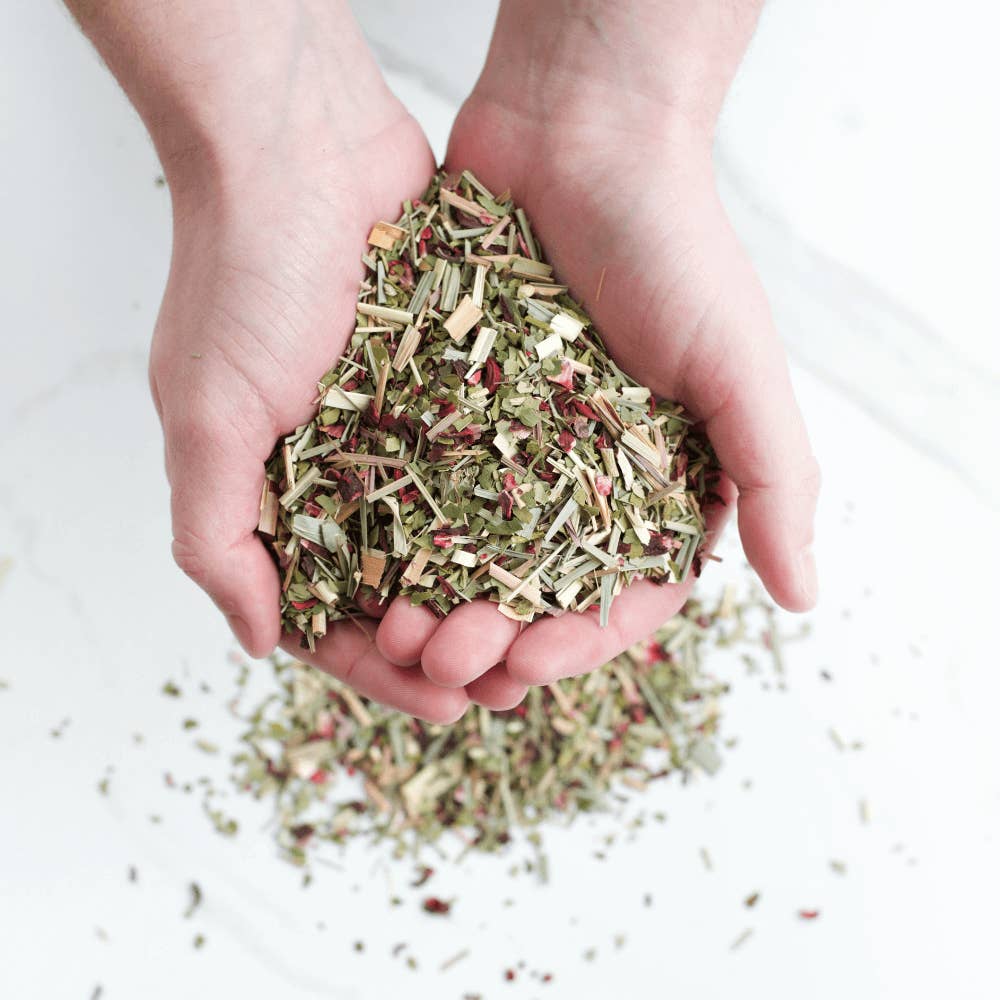 ORIGINAL MATE – Engroshandel Sundheds-/detox-te – Hibiscus Mate, Økologisk Citrongræs - Bulk 1 kg