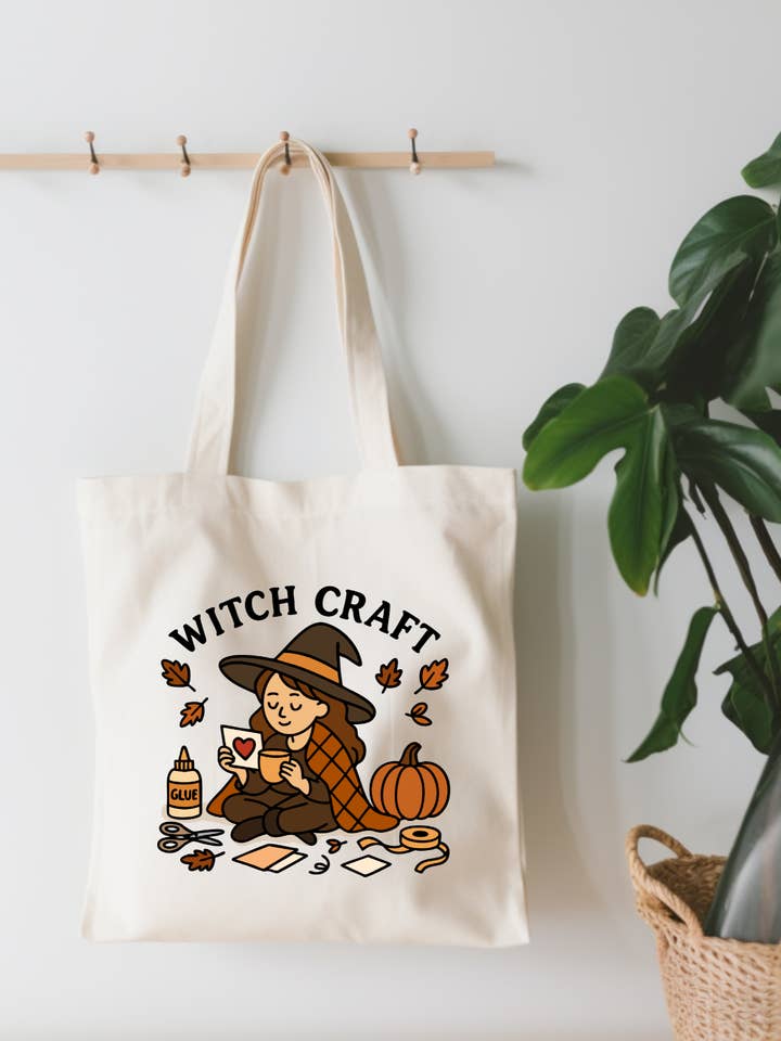 Witch Craft Canvas Tote Bag for wholesale by EnchantingSunshine
