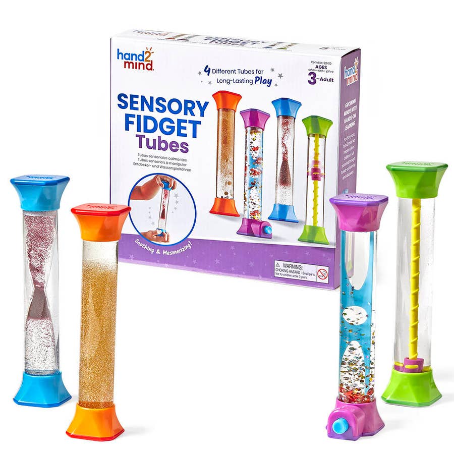 Assortiment de 4 tubes sensoriels - fidget