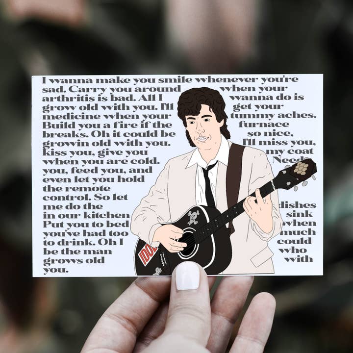 La tarjeta de felicitación del cantante de bodas para venta al por mayor de Geeked Out Greetings