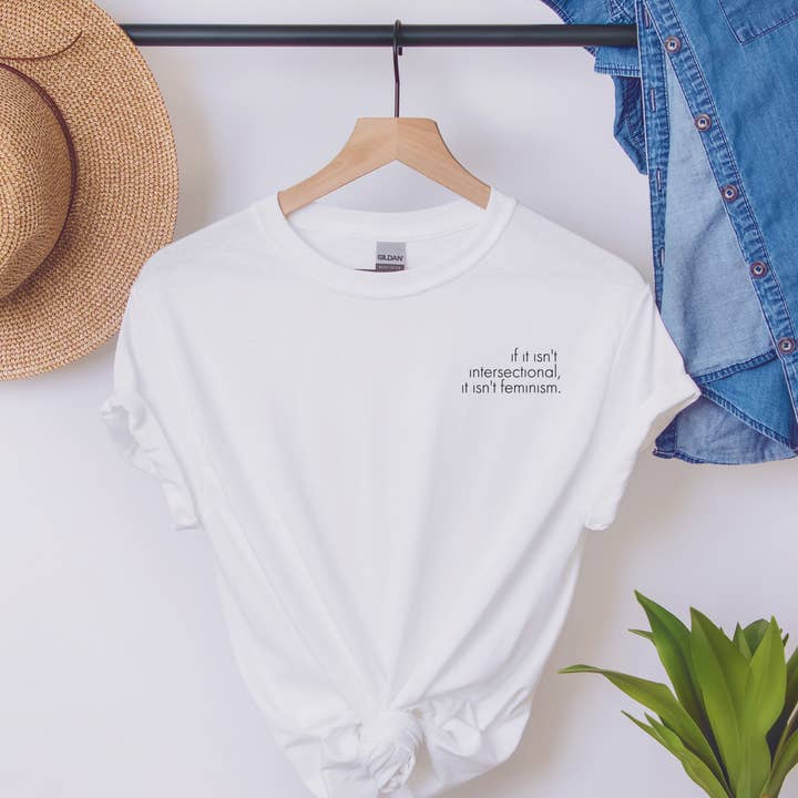 a riley creations – Engroshandel T-shirt med print - Dame – hvis det ikke er tværsnit, er det ikke feminisme T-shirt