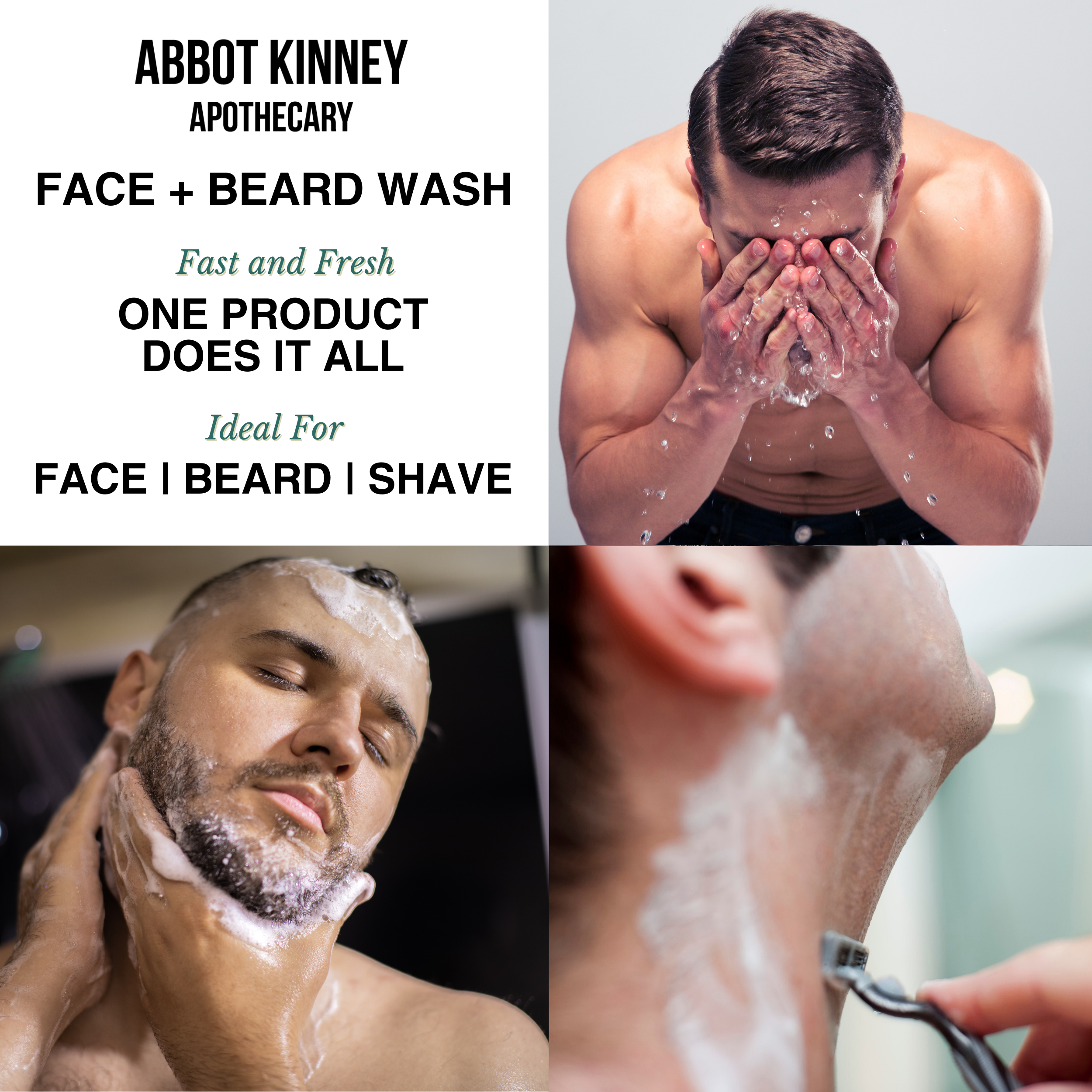 Abbot Kinney Apothecary – wholesale Facial cleanser – Abbot Kinney Apothecary Face + Beard Wash with Tea Tree Oil4