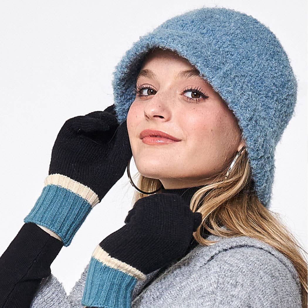 Fashion City - Wholesale Bucket Hat - Women's - Super Soft and Fuzzy Solid Bucket Hat15