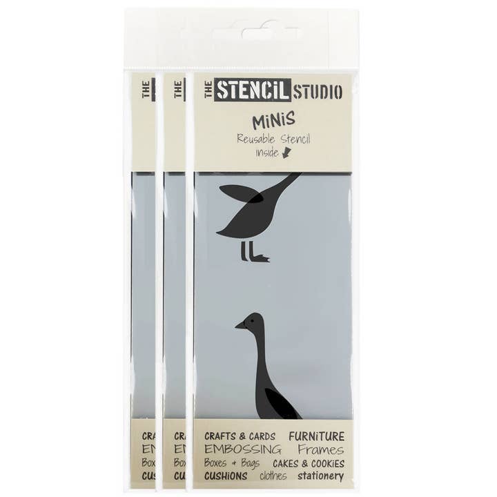 Stencil MiNiS - Ducks - 2 Layer Stencil for wholesale by The Stencil Studio