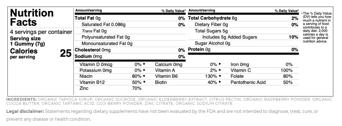 Seattle Gummy Company - Vente Supplément oral/vitamine - Pack de 12 Immunité Shots Sureau Baie de Goji Multivitamines9
