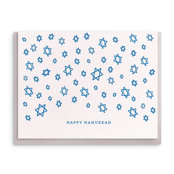 Dahlia Press - Wholesale Hanukkah Card - Happy Hanukkah - Letterpress Hanukkah Greeting Cards