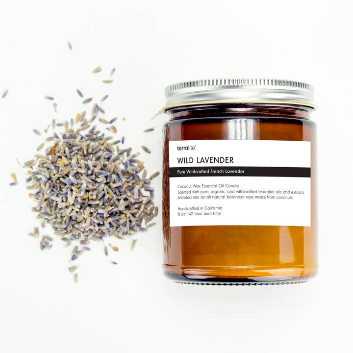 Terralite - Wholesale Jar/Filled Candle - WILD LAVENDER - essential oil candle2