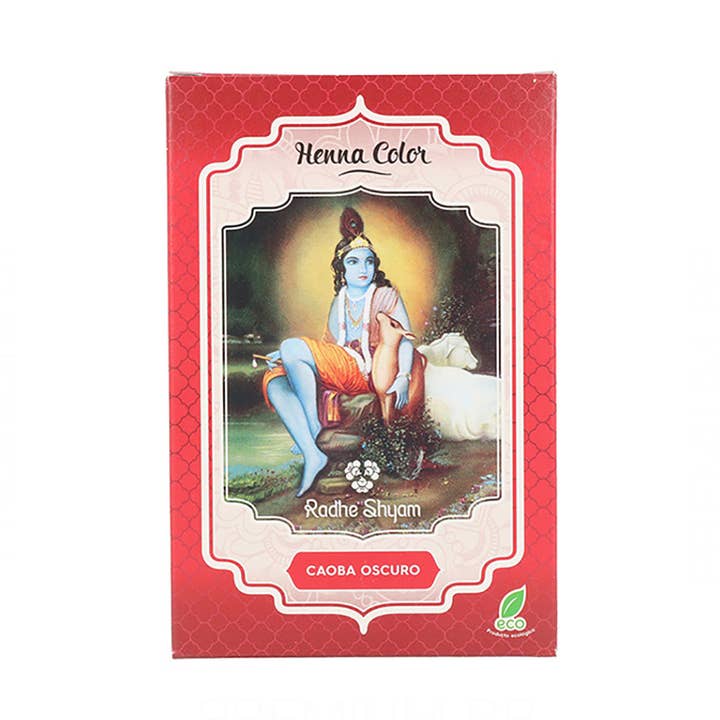 Radhe Shyam Henna Powder Dark Mahogany 100G for wholesale by SUBLIME BEAUTY WHOLESALER SL