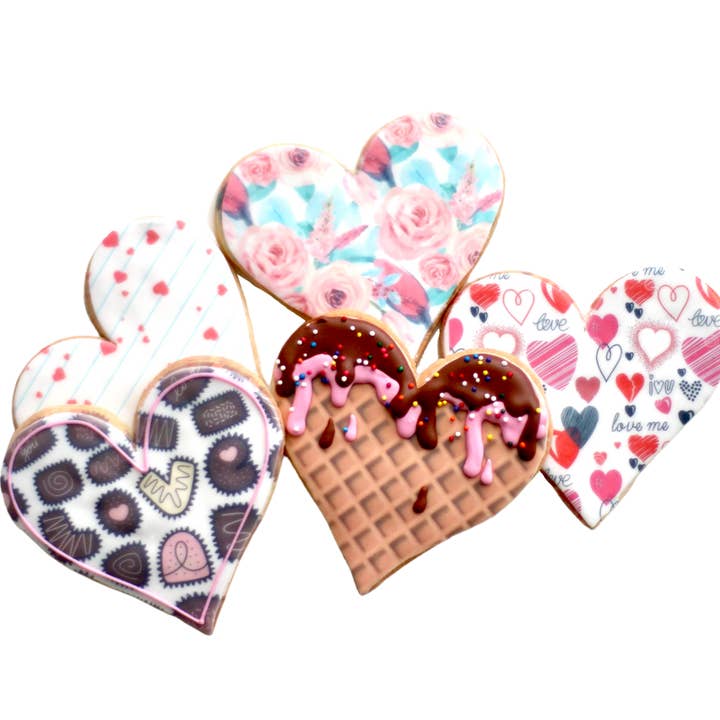 Sweet Sanctions LLC - Wholesale Cookie - Valentine Heart Cookie Set