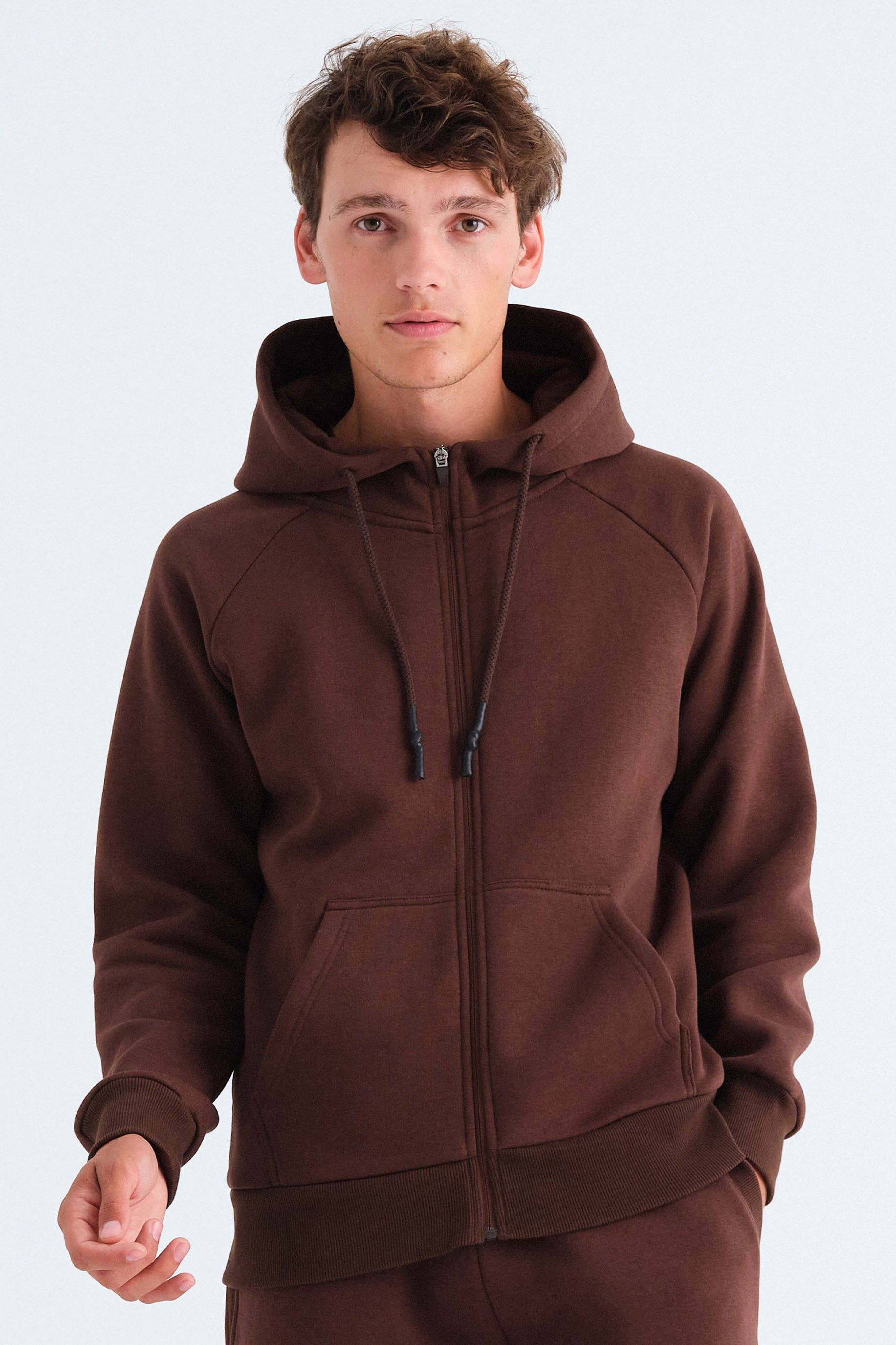 Rockupy - Wholesale Hoodie - Unisex - Chocolate Chris Unisex Zip Up Hoodie8