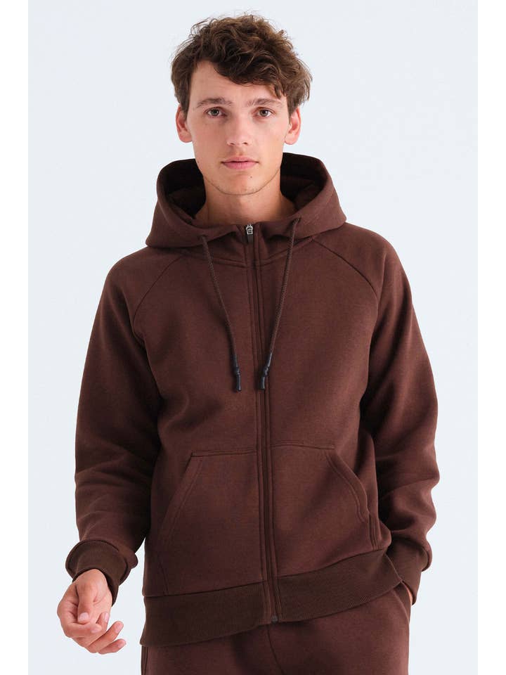 Rockupy - Wholesale Hoodie - Unisex - Chocolate Chris Unisex Zip Up Hoodie8