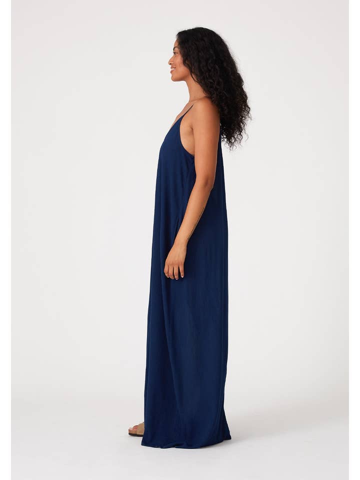 Lovestitch - Wholesale Dress - Women's - The Original V-Neck Cocoon Maxi Dress with Pockets19