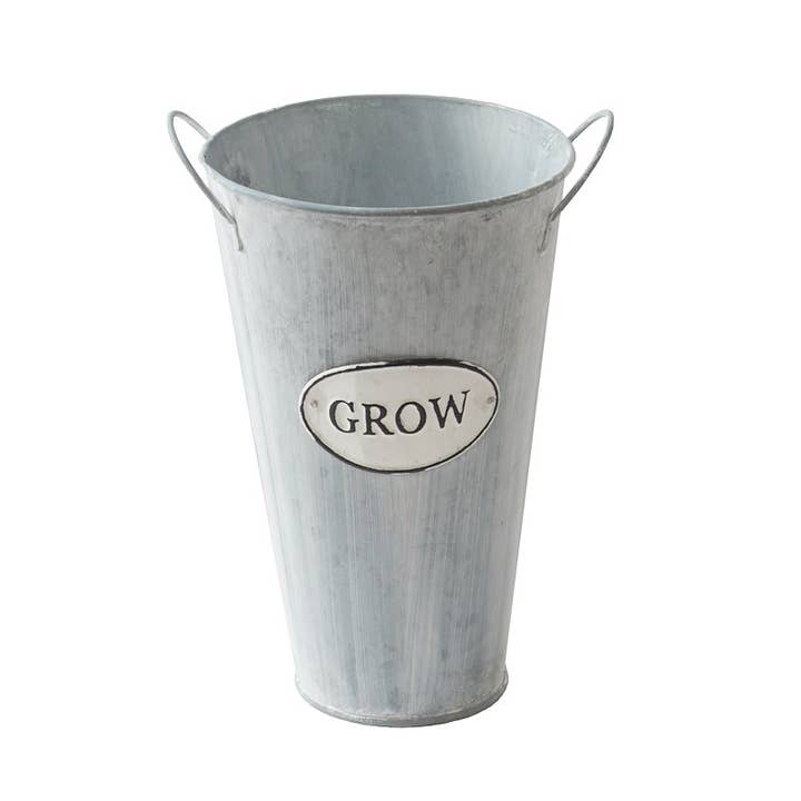 Factory Direct Craft - Wholesale Bucket/Pail - 8-1/4" Weathered Metal French Market Flower Bucket1