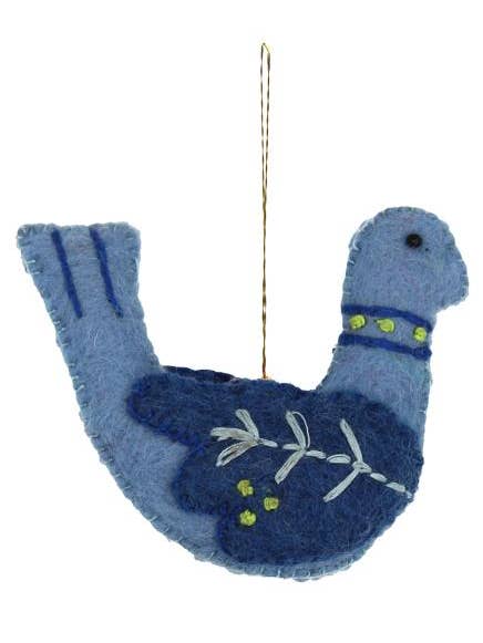 Broderad fågelprydnad: 3 st/förp. för wholesale av Lakhays Collection Inc.