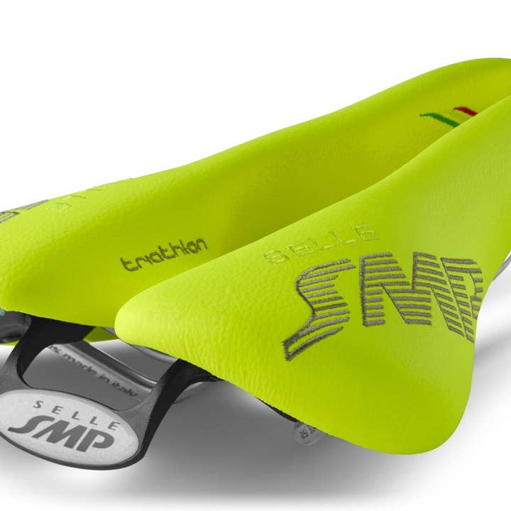 White Selle SMP Triathlon T1 Saddle with Steel Rails (White) for wholesale on Faire3