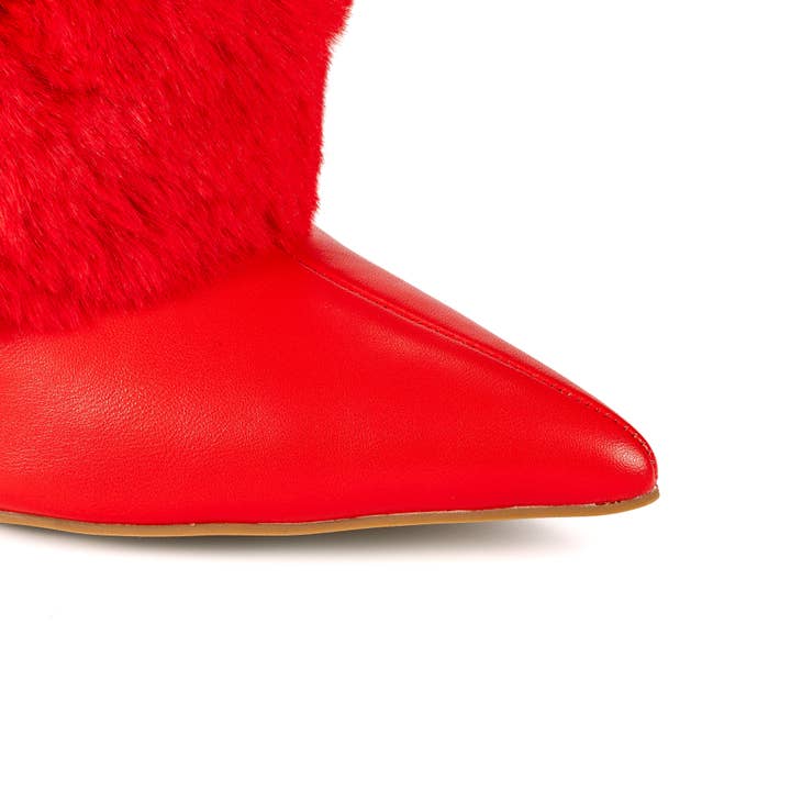 Red Women's Mariah Faux Fur Women's Boot for wholesale on Faire