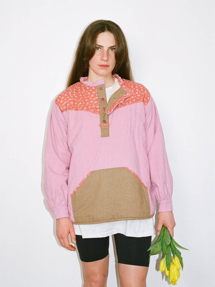 Leo Lilac fleece for wholesale by Pulpe