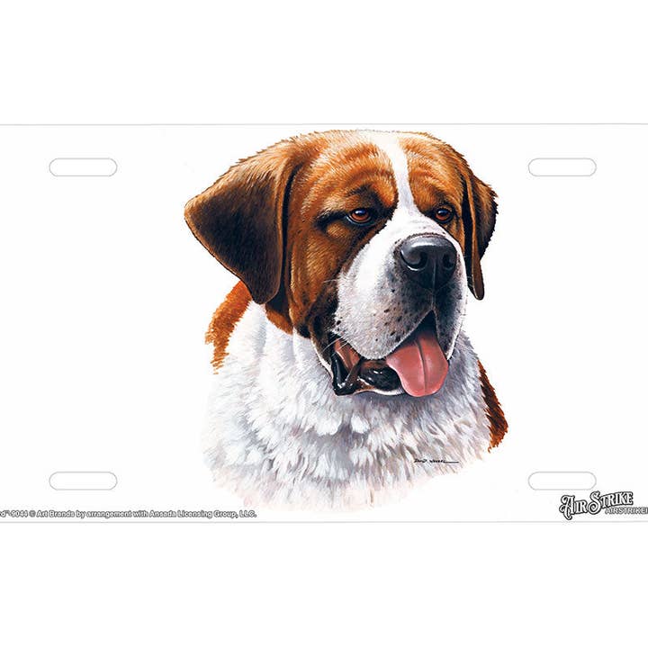 "Saint Bernard" - Decorative License Plate for wholesale by Airstrike